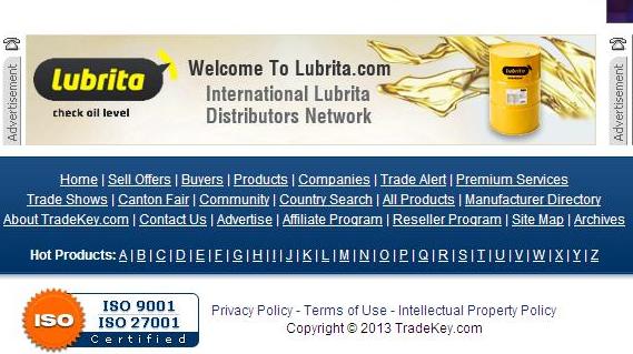 Lubrita banner at TradeKey Ad.jpg